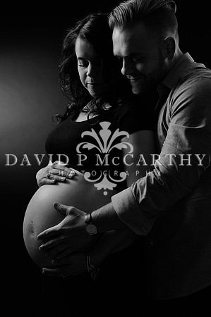 Loryn and Max admiring her bump