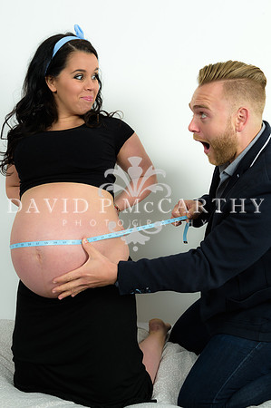 Loryn and Max with tape measure